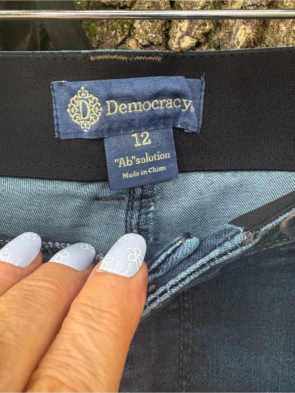 DEMOCRACY ABSOLUTION DARK WASH BOOT CUT 12 DENIM BLUE JEANS - Picture 3 of 7